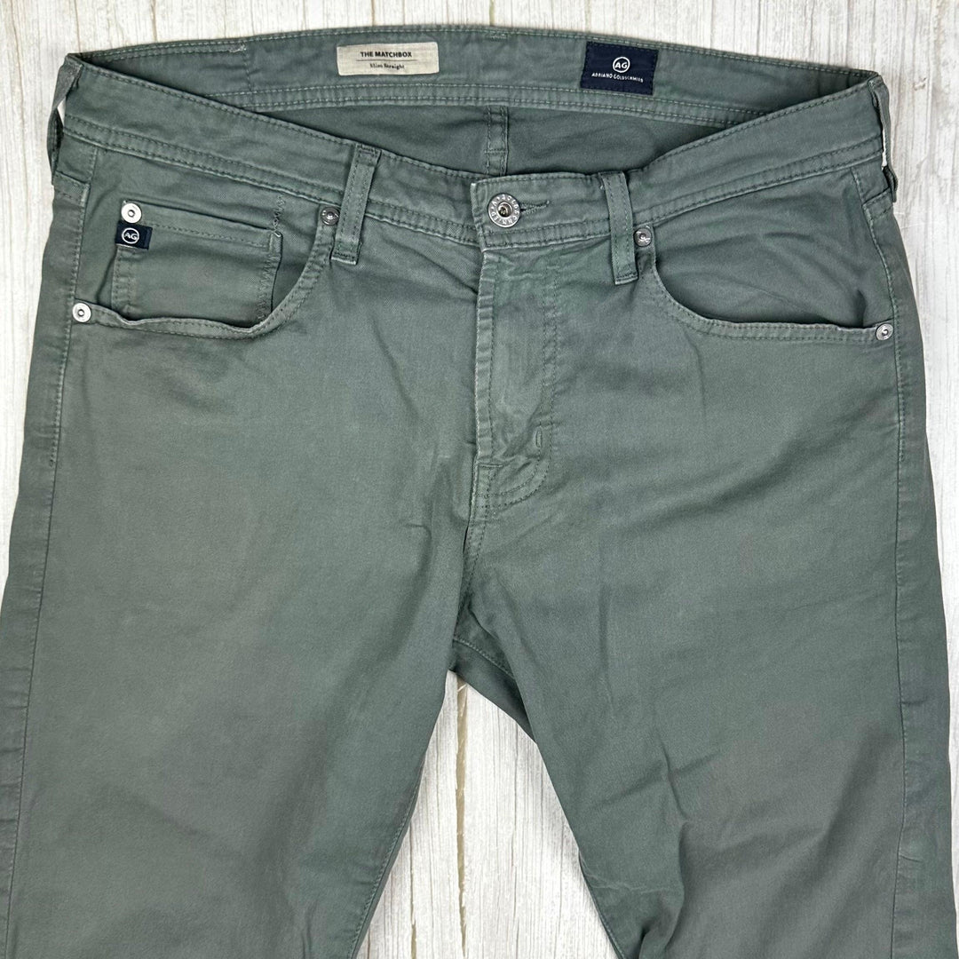 AG Adriano Goldschmied 'The Matchbox' Straight Sage Jeans- Size 32