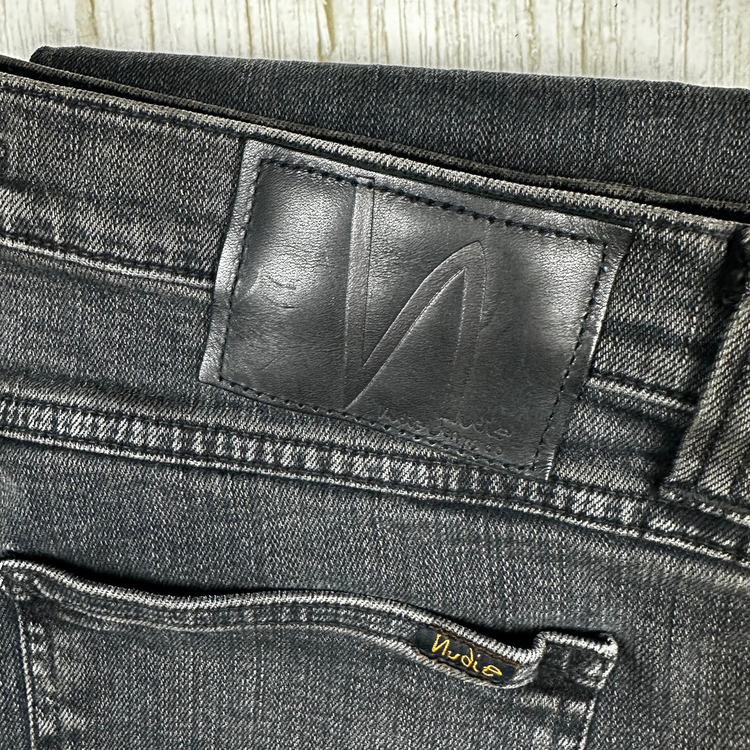 Nudie 'High Kai' Used Black Wash Jeans- Size 33/34