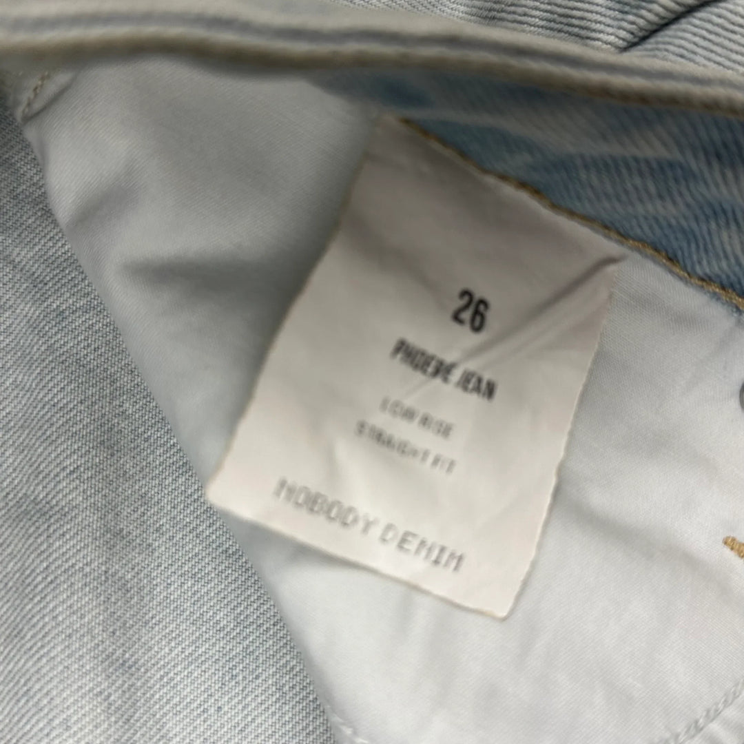 NOBODY 'Phoebe' Low Straight Jean in Dreamy Blue Wash Size 26