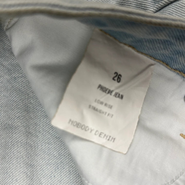 NOBODY 'Phoebe' Low Straight Jean in Dreamy Blue Wash Size 26