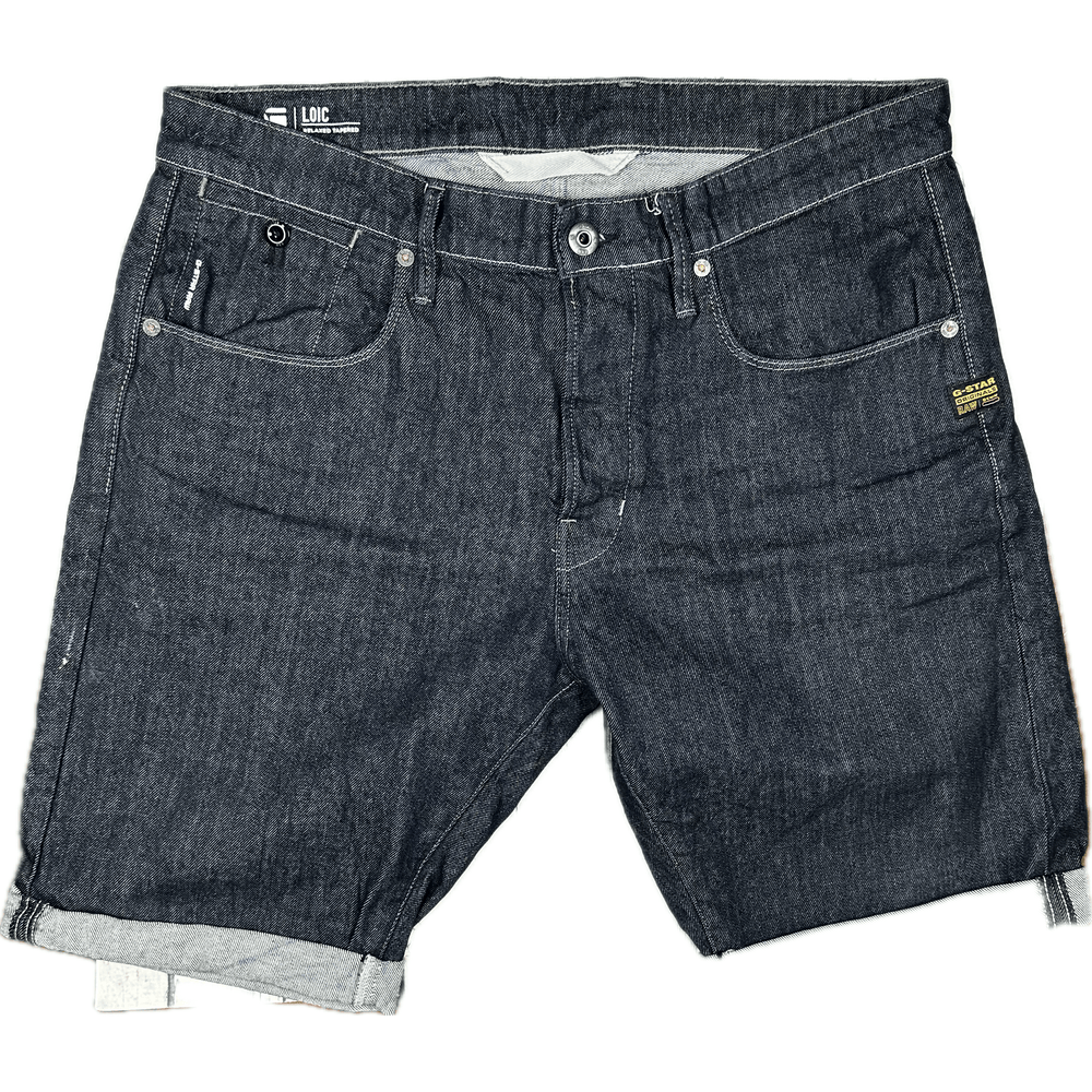 G Star RAW Mens 'LOIC' Relaxed Tapered Shorts -Size 34 - Jean Pool