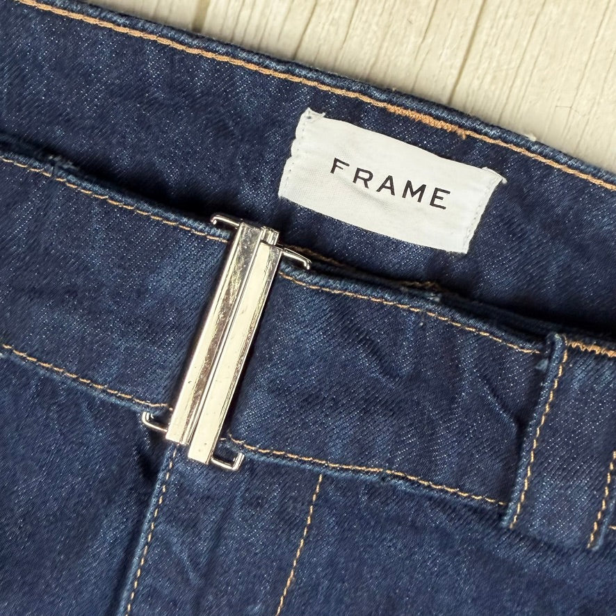 Frame Denim USA Wide Leg Belted Trouser Jeans- Size 28