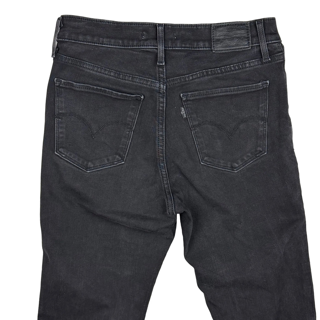 Levis 312 Shaping Slim Mid Rise Aged Black Jeans - Size 26"