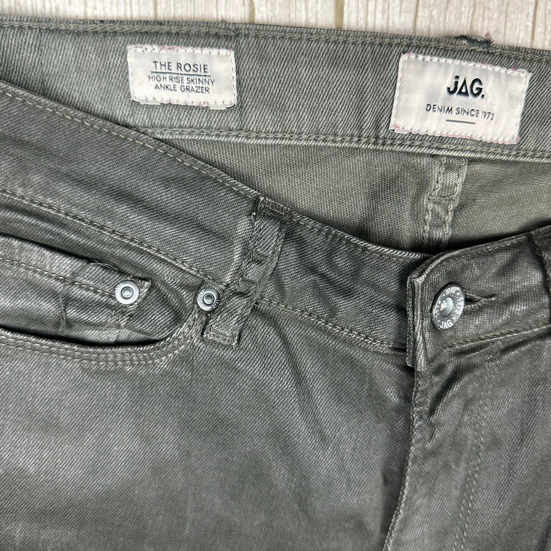 Jag 'The Rosie' High Rise Skinny Coated Jeans - Size 11