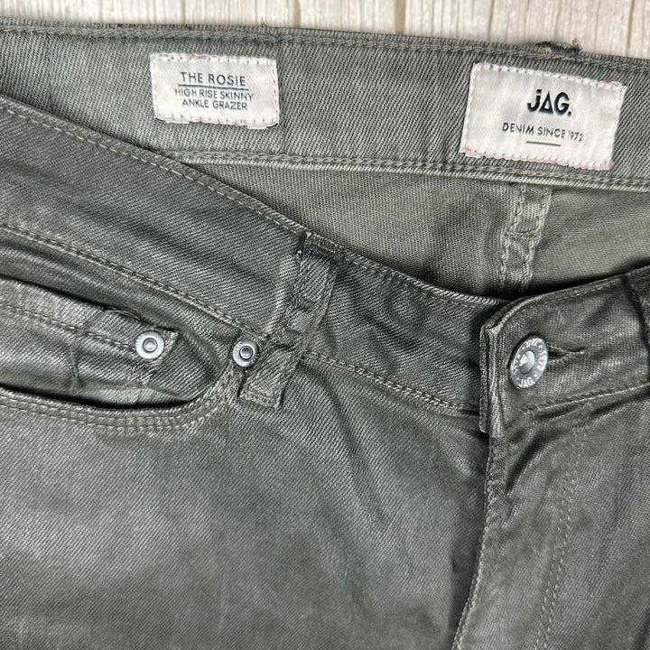 Jag 'The Rosie' High Rise Skinny Coated Jeans - Size 11