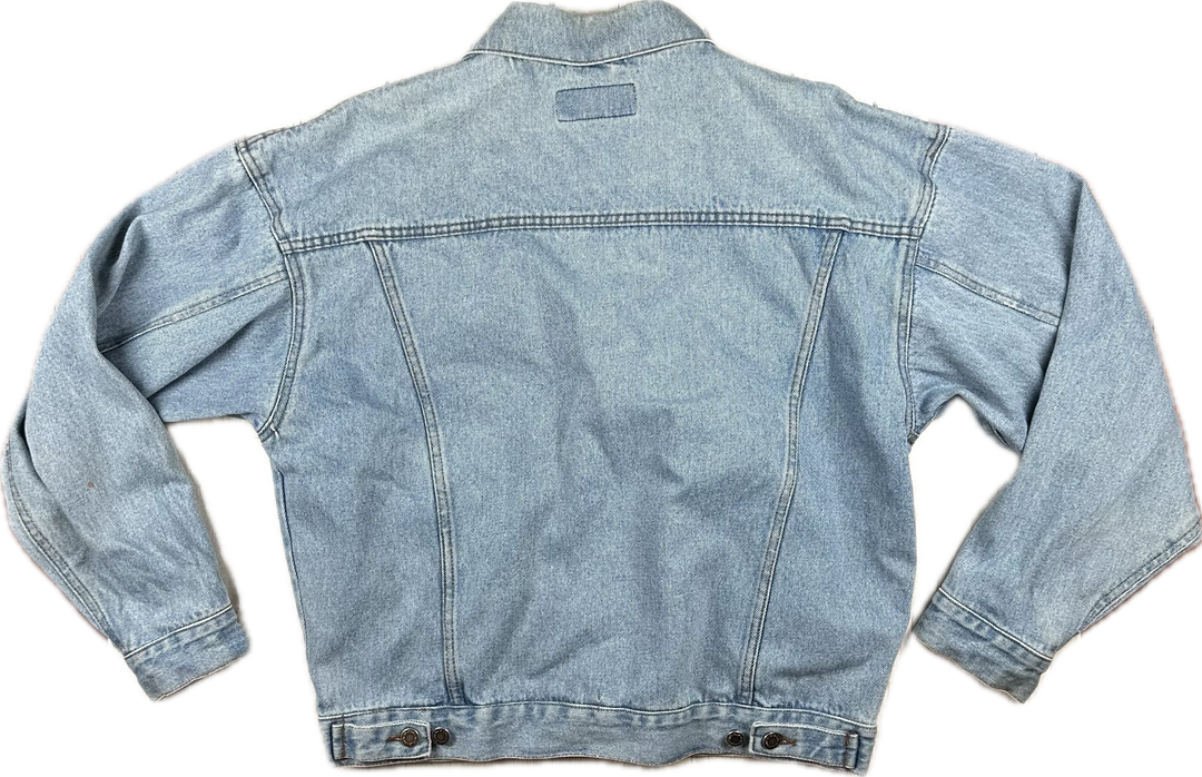 Wrangler Hero Y2K Relaxed Fit Denim Jean Jacket - Size M