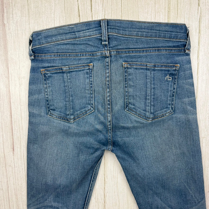 Rag & Bone 'Skinny' Chesham Low Skinny Jeans- Size 26