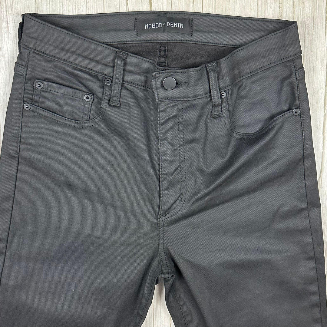 NOBODY Cult  Skinny Ankle High Rise Coated Black Jeans- Size 31