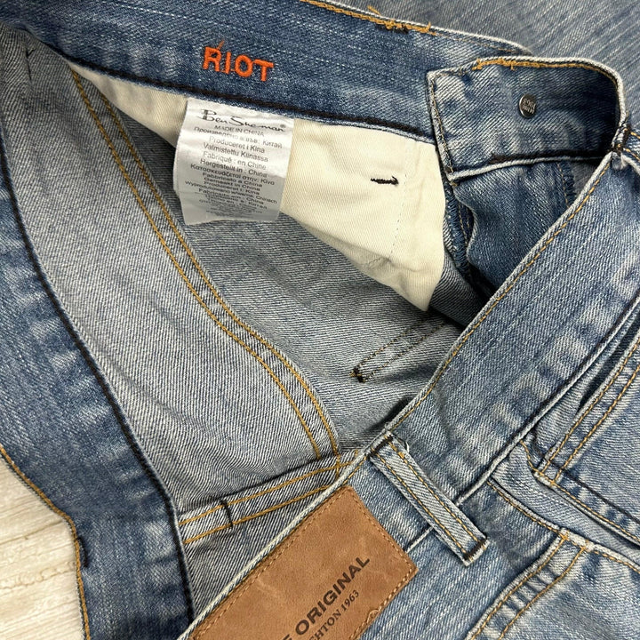 Ben Sherman Mens 'Riot' Bootcut Jeans- Size 32