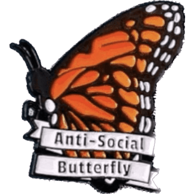 Anti-Social Butterfy - Enamel Pin - Jean Pool