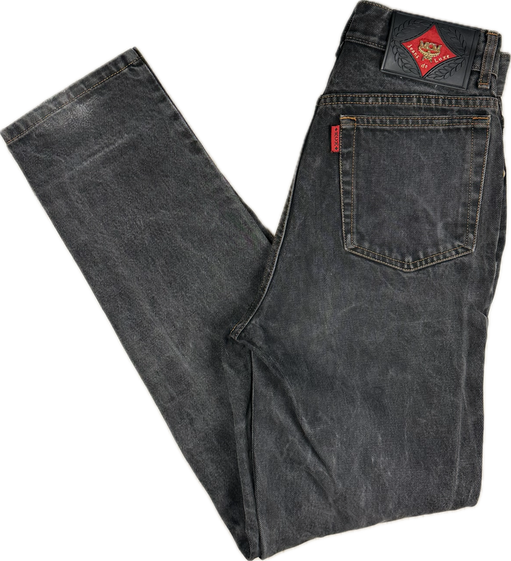 MCM Vintage 1980's Italian High Waist Tapered Jeans- Suit Size 7/8