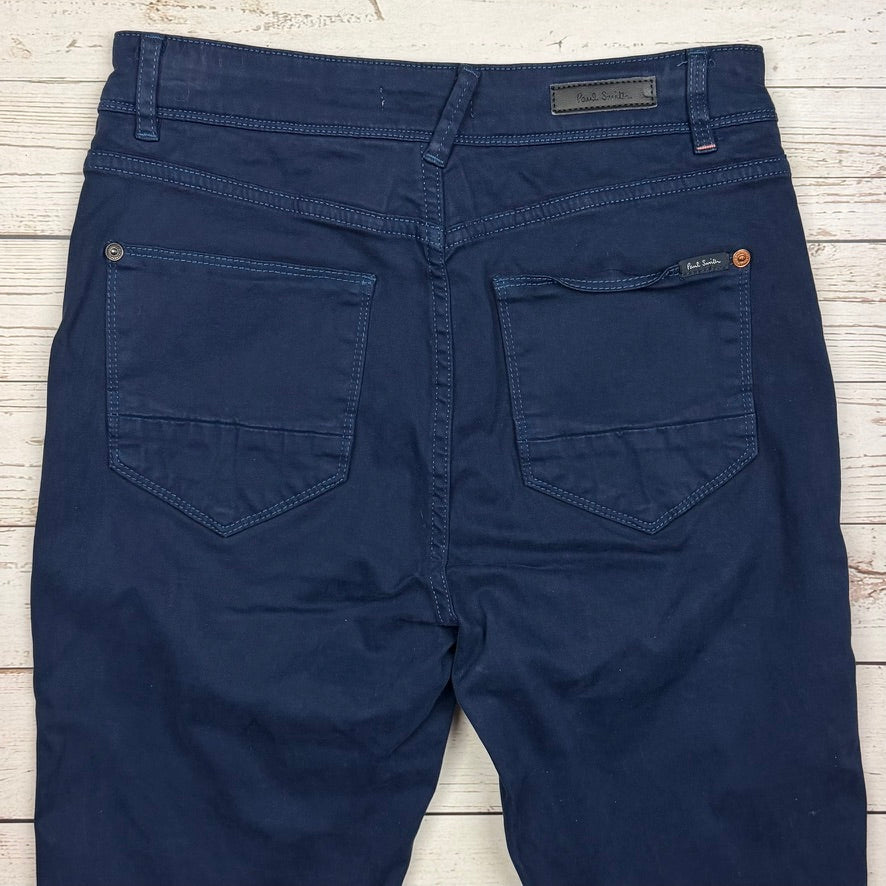 Paul Smith Mid Rise Navy Stretch Skinny Jeans -Size 27