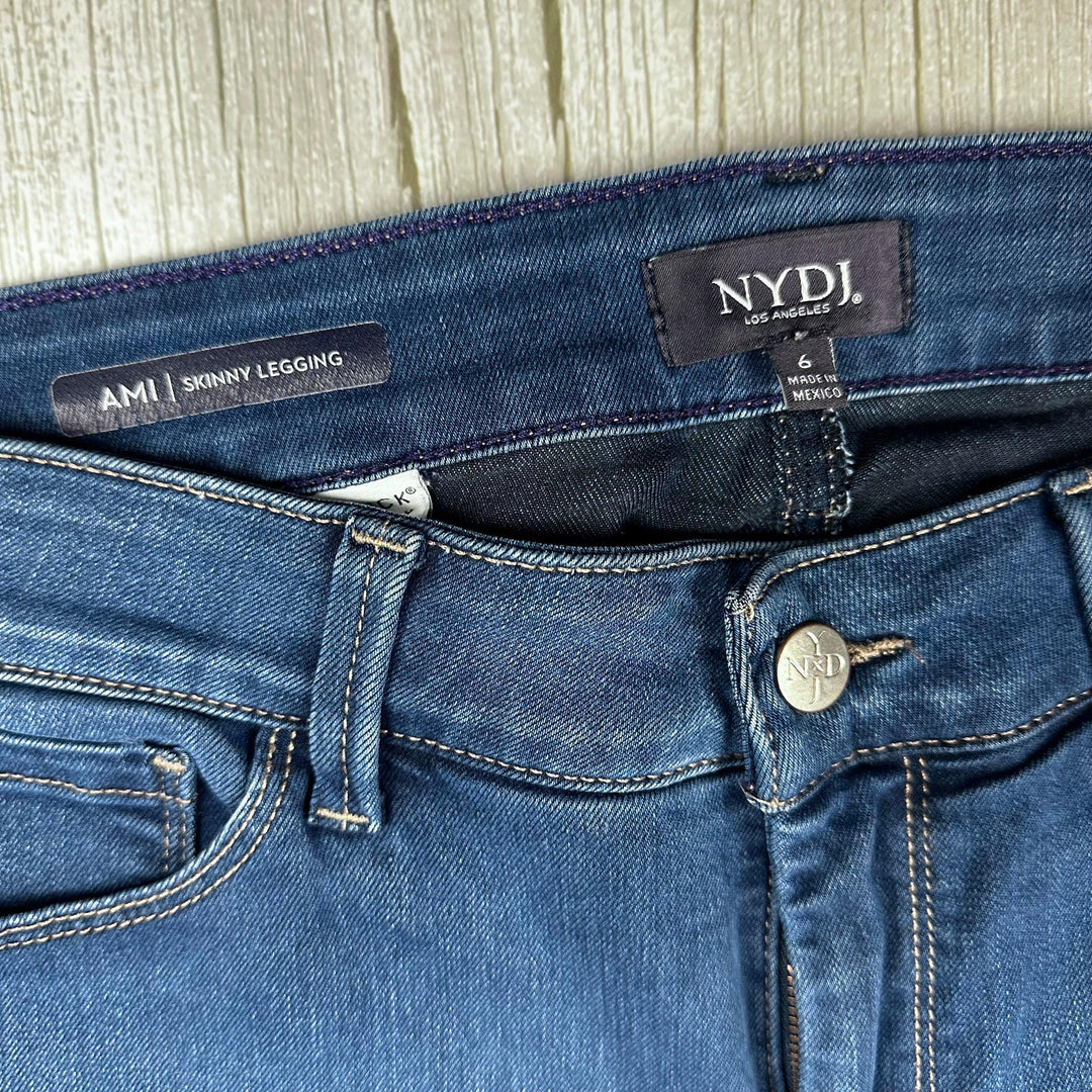 NYDJ Lift & Tuck 'AMI Skinny Legging' Stretch Jeans -Size 6US suit 12 AU - Jean Pool