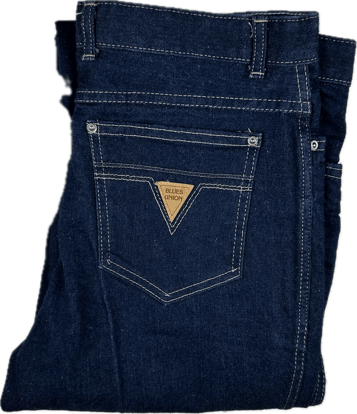 Blues Union Genuine 1980's Aussie Mens Vintage Denim Jeans - 34