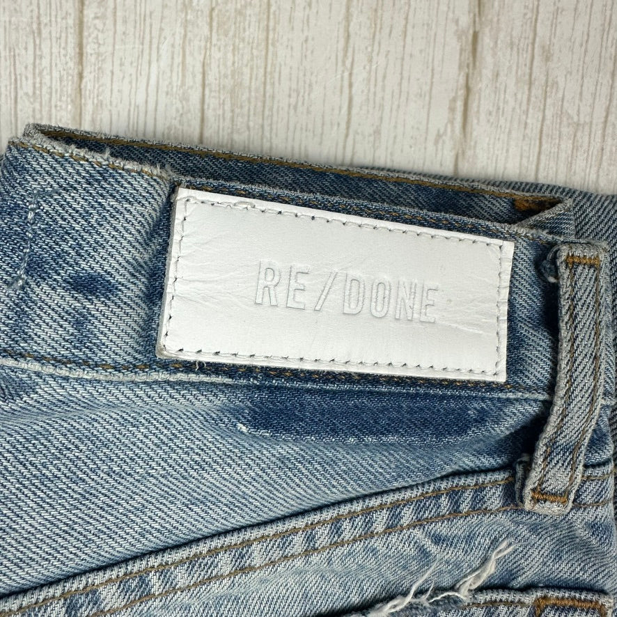 RE/DONE 70s Stovepipe Blue Straight Jeans -Size 24