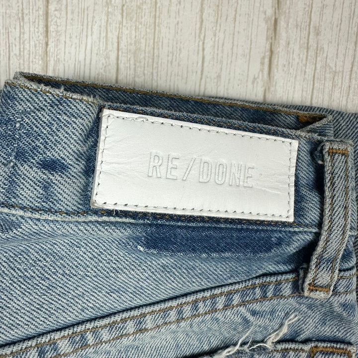 RE/DONE 70s Stovepipe Blue Straight Jeans -Size 24