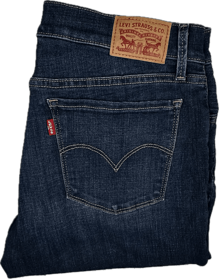 Levis 710 Super Skinny Mid Rise Denim Jeans - Size 32 - Jean Pool