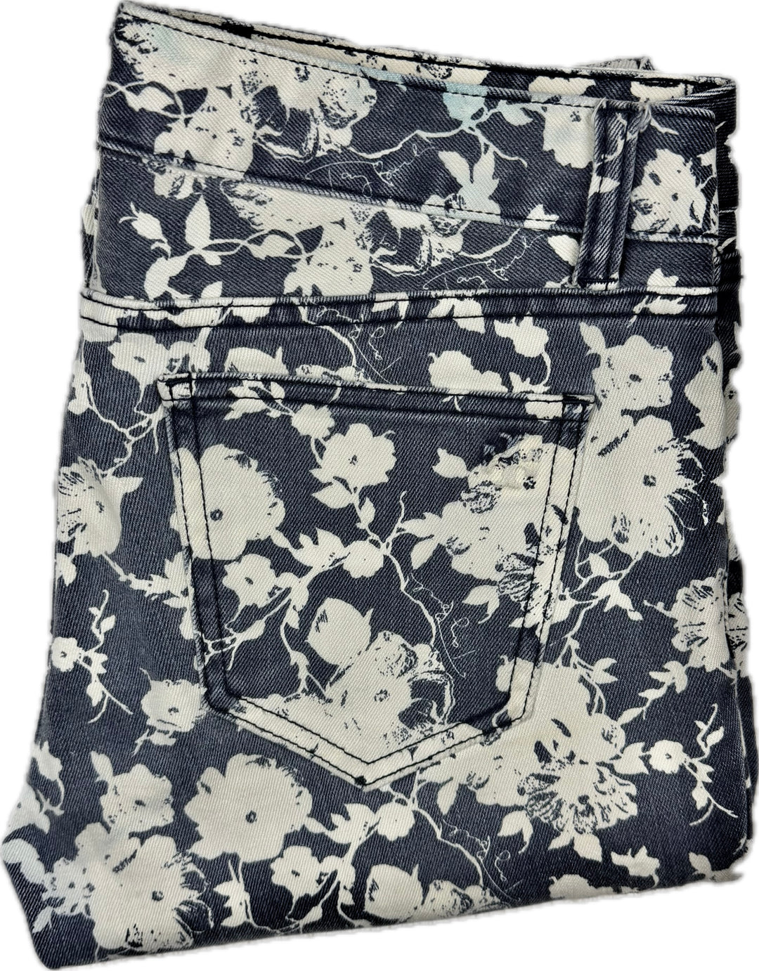 Tory Burch  Ladies 'Alexa Cropped Skinny' Floral Print Jeans- Size 28