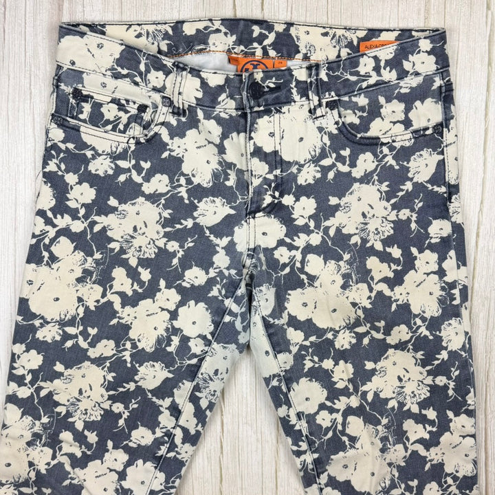 Tory Burch  Ladies 'Alexa Cropped Skinny' Floral Print Jeans- Size 28