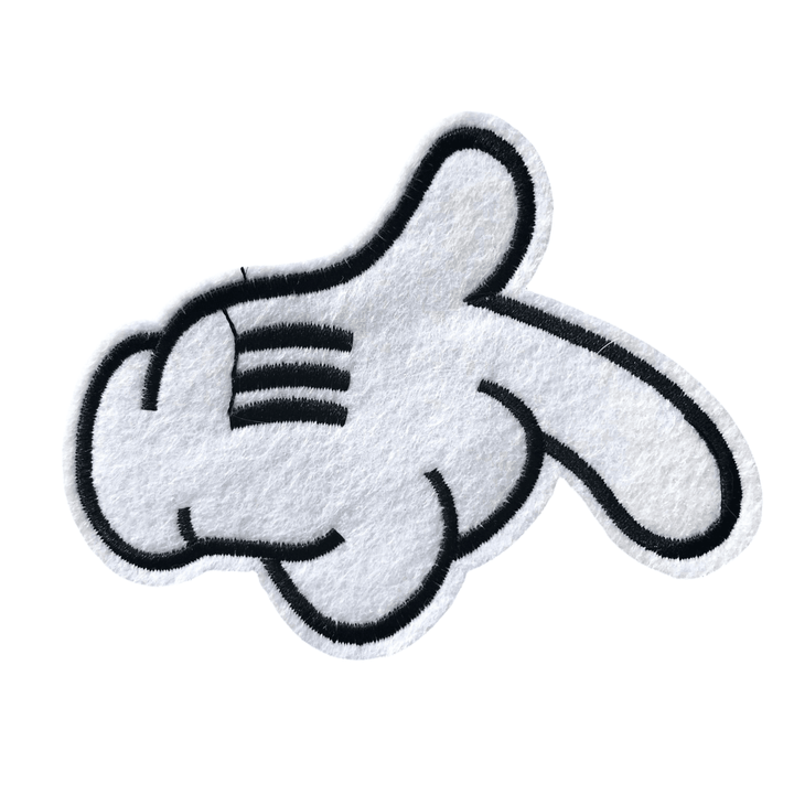 Mickey Glove  - Embroidered Cloth Patch