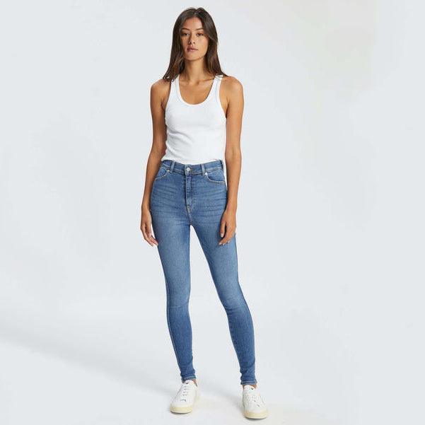 Dr Denim 'Moxy'  Westcoast Sky Blue Super Skinny Jeans - Size S