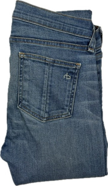 Rag & Bone 'Skinny' Chesham Low Skinny Jeans- Size 26