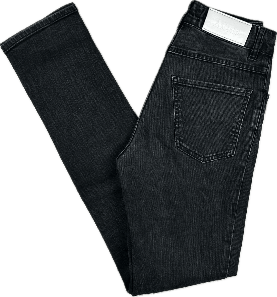 Acne Ladies 'Needle Wet Cash' High Slim Jeans - Size 26/32