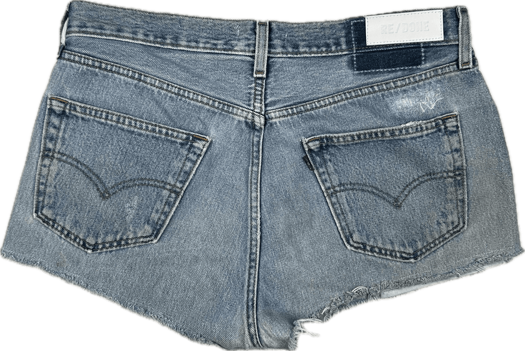 RE/DONE Levis Button Fly Denim Shorts -Size 29