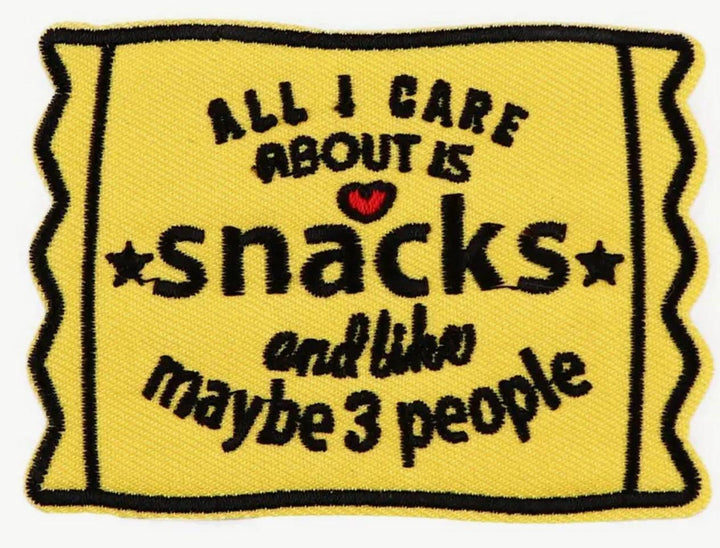 All I care about - Embroidered Patch - Jean Pool