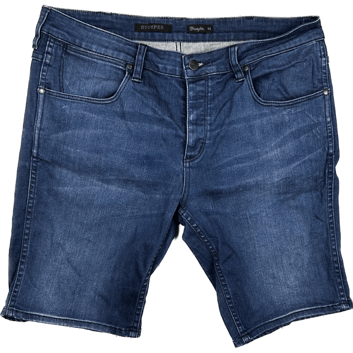 Wrangler 'Stomper' Mens Shorts - Size 34 - Jean Pool