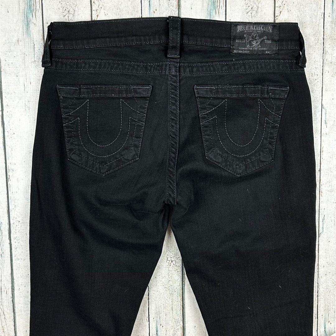 True Religion 'Casey' Skinny Black Jeans- Size 29 - Jean Pool