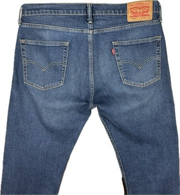 Levis Dark Wash 513 Mens Stretch Jeans - Size 34/32