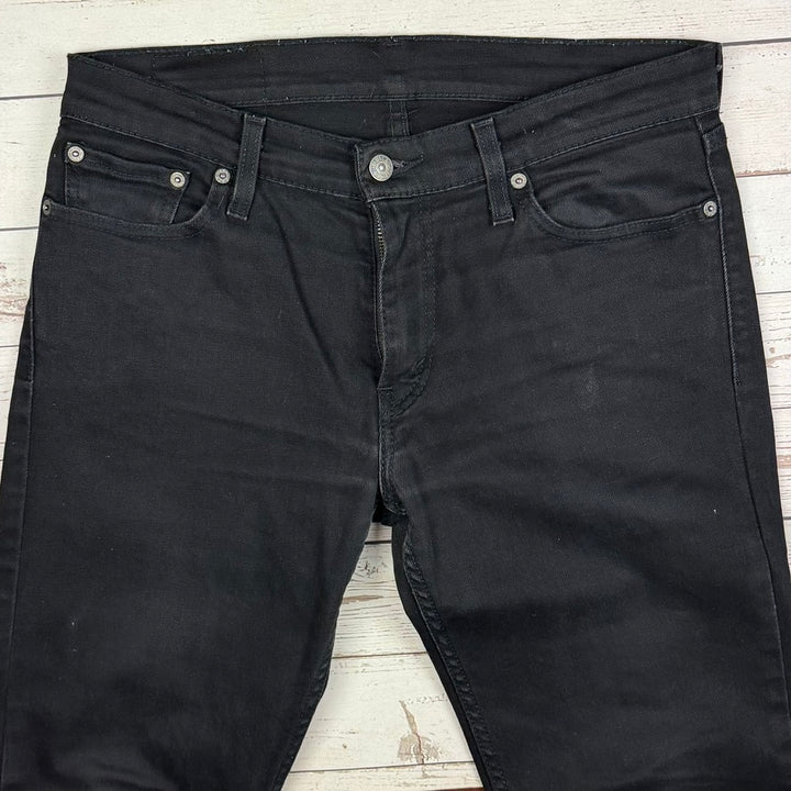 Levis Slim Straight 511 Men's Black Jeans - Size 30/30
