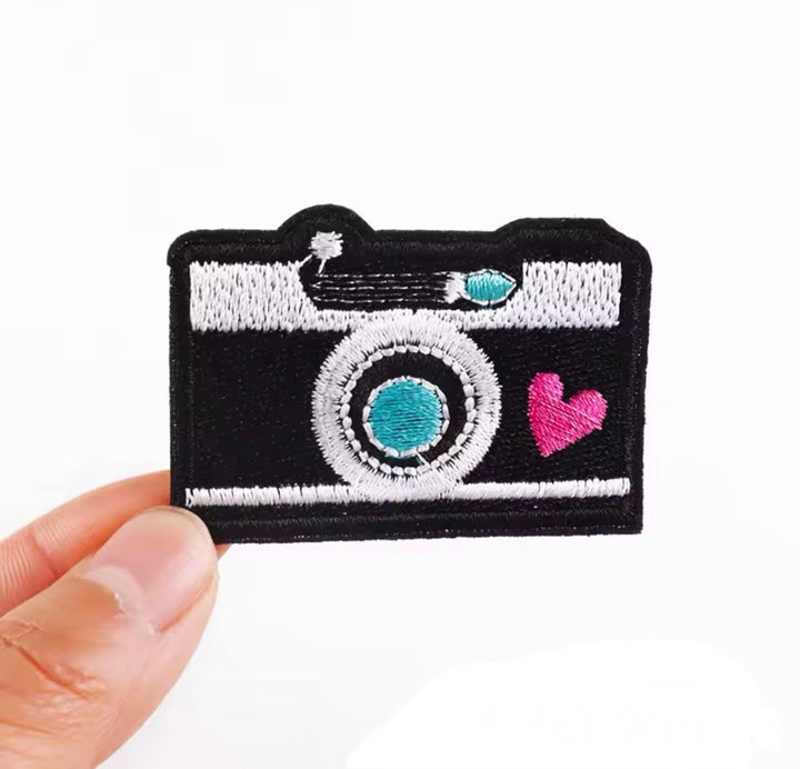 Camera Love- Embroidered Cloth Patch - Jean Pool