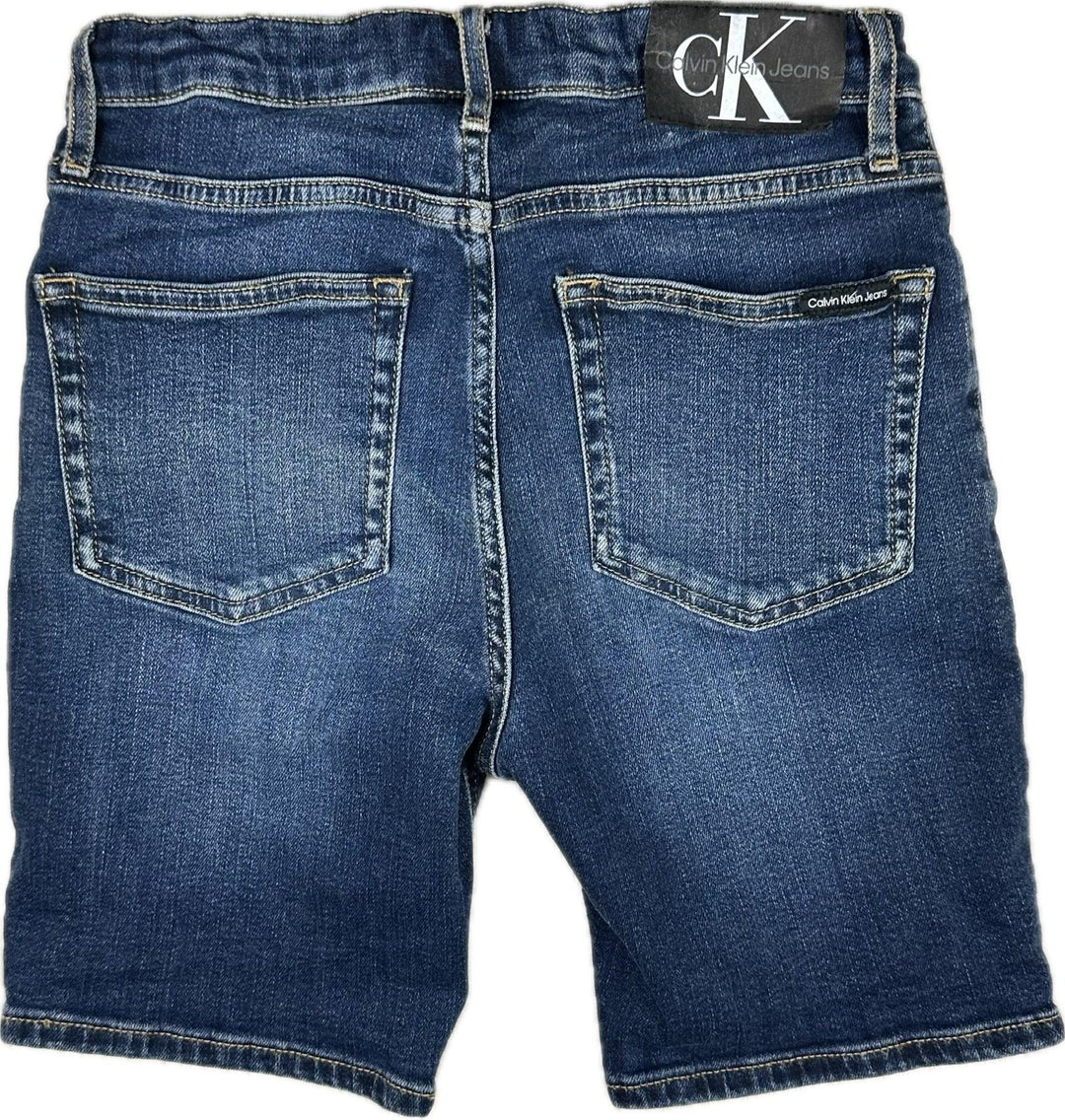 Calvin Klein Boys Classic Denim Shorts - Size 12Y