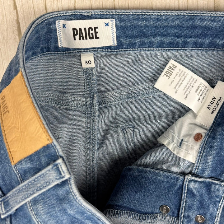 Paige Denim 'Hoxton Ankle' Jordy Twisted Seam Jeans - Size 30