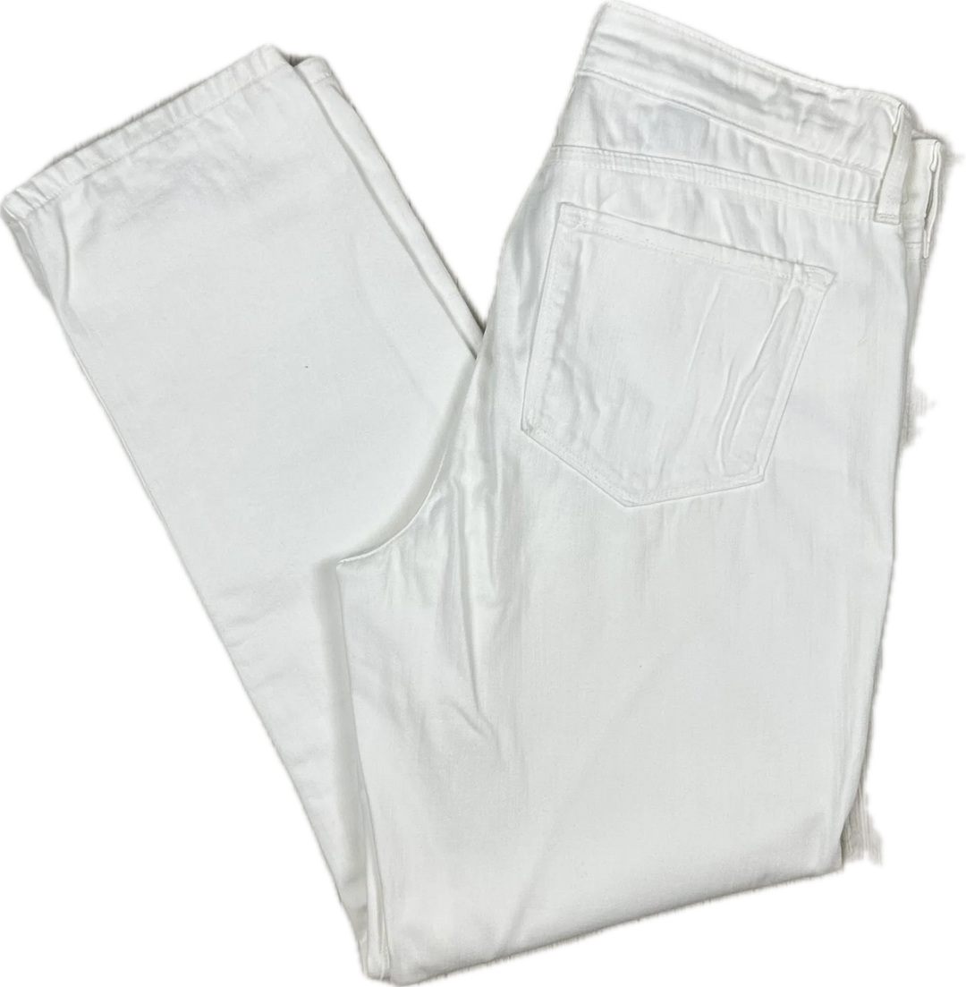 NYDJ Lift & Tuck 'Ankle' White Stretch Jeans -Size 6 US or 10 AU