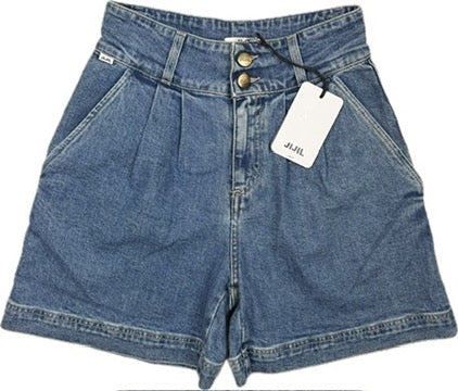 NWT- JIJIL Italy High Pleat Front Denim Shorts- Size 26