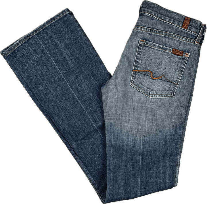 NEW- 7 for all Mankind Low Rise 'Bootcut' Ladies Jeans Size- 27 - Jean Pool