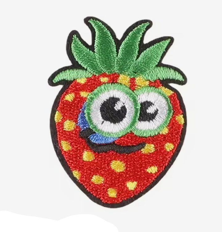 Cartoon Stawberry-  Embroidered Patch