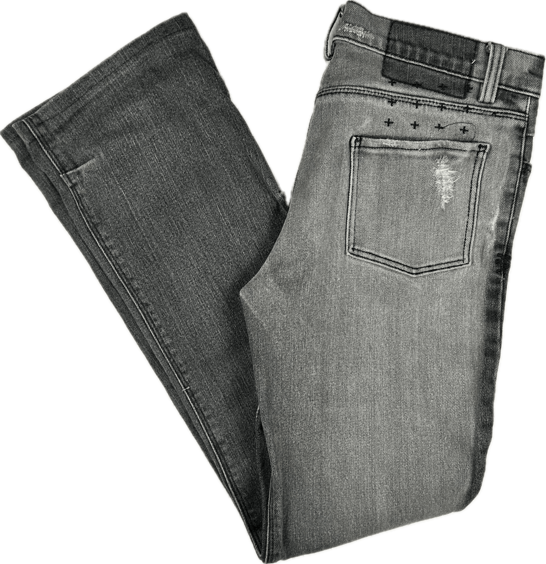 Tsubi Aussie Made 'Lean Dean' Grey Skinny Jeans - Size 10 - Jean Pool