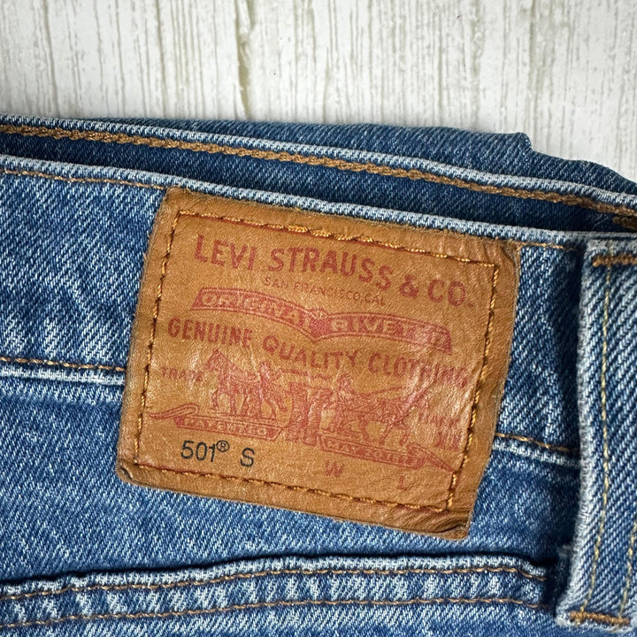 Levis Premium 501s Classic Ladies Denim Jeans -Size 28/30