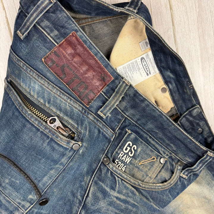 G Star RAW 3301 'Attacc Low Straight' Jeans -Size 30/30