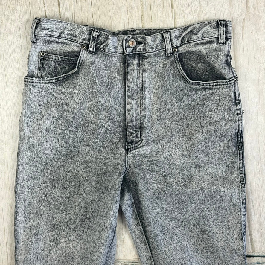 1980's Pioneer Acid Wash Slim Fit Jeans- Suit Size 34"