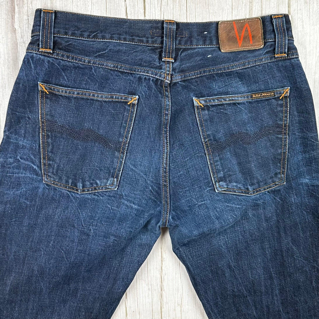 Nudie Jeans Co. 'Big Bengt' Dark Crinkle Jeans - Size 32/32