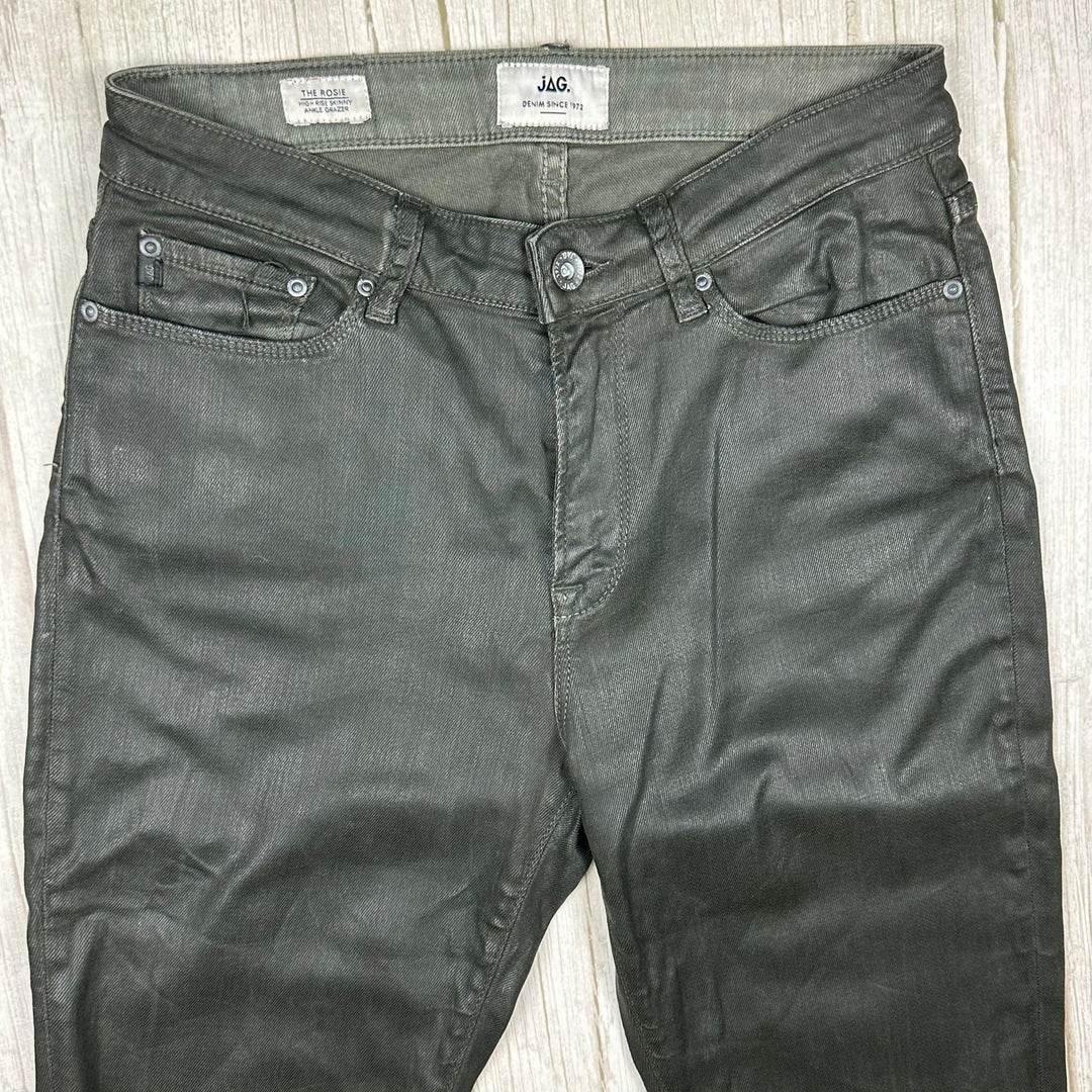 Jag 'The Rosie' High Rise Skinny Coated Jeans - Size 11