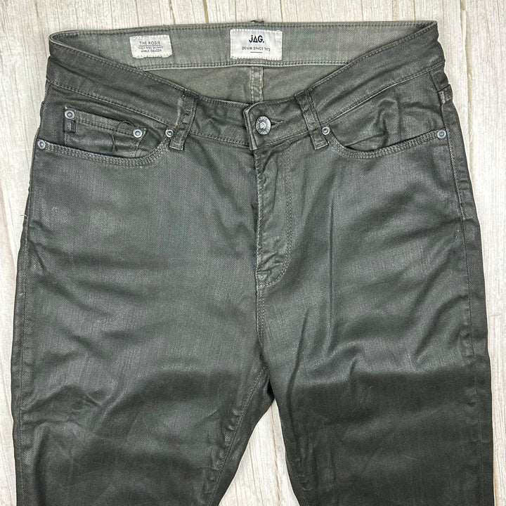 Jag 'The Rosie' High Rise Skinny Coated Jeans - Size 11