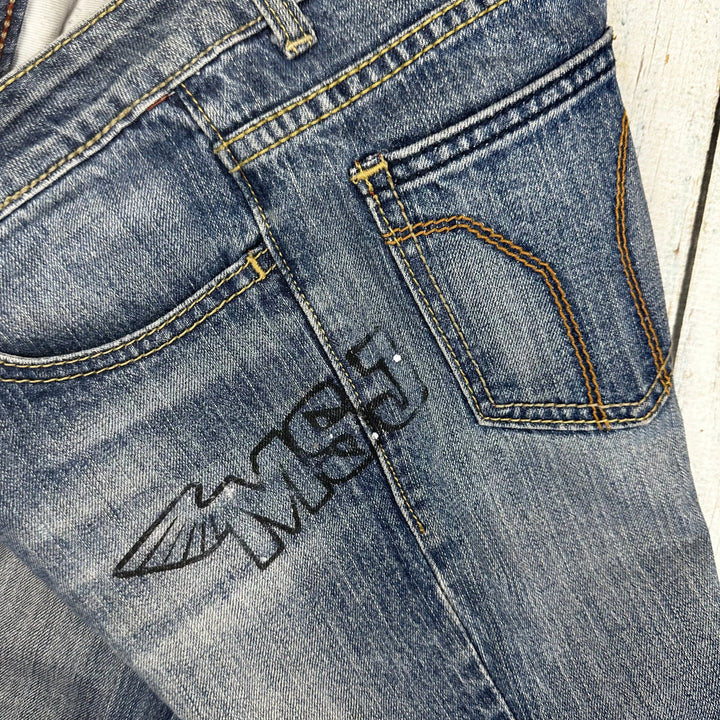 Miss Sixty Y2K Low Rise Bootflare Logo Jeans- Size 28 - Jean Pool