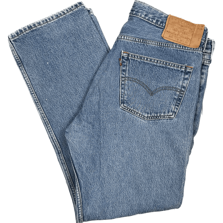 Levis Vintage 90's 501 Mens Button Fly Jeans -Size 38/32 - Jean Pool
