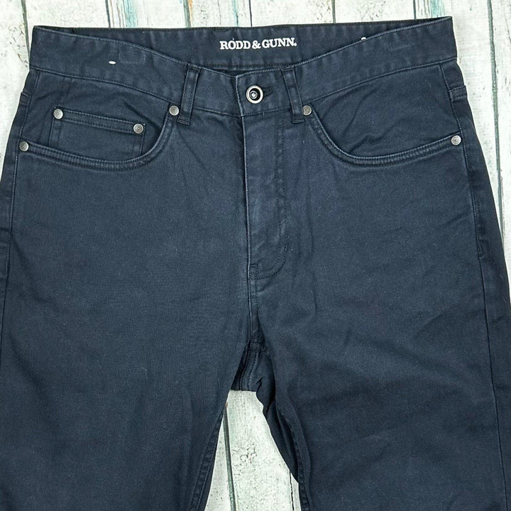 Rodd & Gunn Mens Navy Straight Fit Jeans - Size 30 - Jean Pool